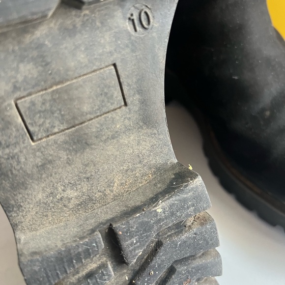 Women's Black Suede Ankle Boots Rock Candy size 10 - Picture 3 of 5